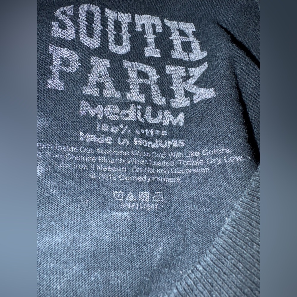 Vintage South Park Eric Cartman 'Respect My Authority' Black T-Shirt, Medium